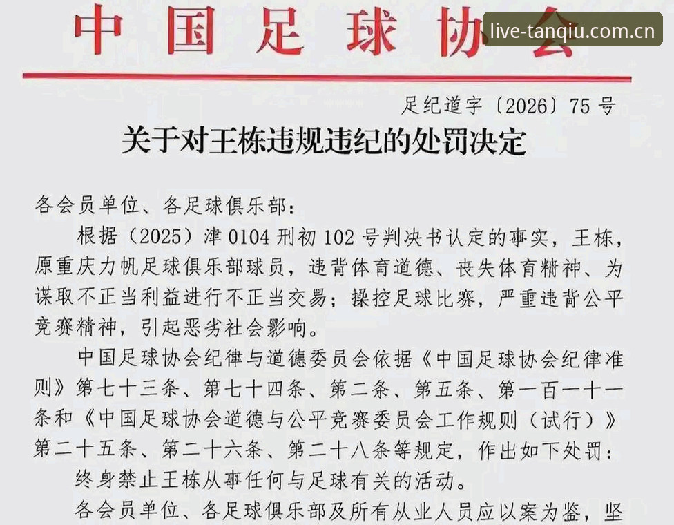 中国足协第三批禁足名单详解：65人受罚，17人终身禁足